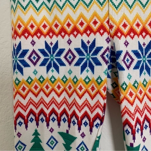 NWT Old Navy Colorful Pajama Bottoms Pants Winter Christmas Holidays Rainbow - Picture 7 of 11